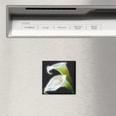 Elegante Calla Lily Bloemen 8 Modern Magneet (Insitu (Vaatwasser))