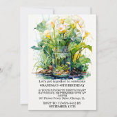 Elegante Calla Lily Illustratie Verjaardagsfeest Kaart (Voorkant)