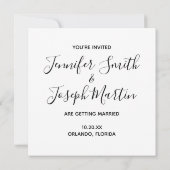 Elegante Calligrafie Koraal Florida Save the Date (Achterkant)