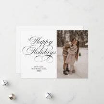 Elegante Calligrafie Script Foto Collage Kerstmis