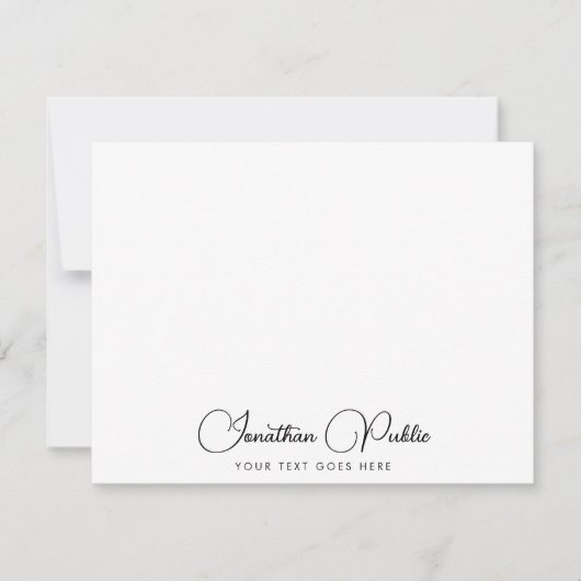 Elegante Calligrafie Script Naam Sjabloon Aangepas (Voorkant)