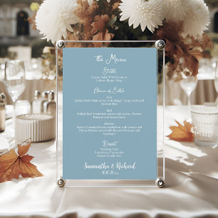 Élégante calligraphie 5x7" Mariage Table menu plat