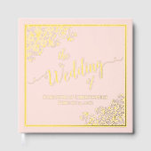 Élégante calligraphie Blush Pink & Gold Mariage (Recto)