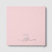 Élégante calligraphie Blush rose Mariage à huile d (Verso)