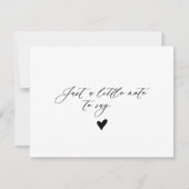 Élégante calligraphie Carte de Faire-part pour béb (Devant)