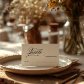 Elégante calligraphie cartes de lieux modernes