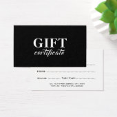 Élégante calligraphie Certificat cadeau d'affaires (Bureau)