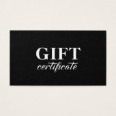 Élégante calligraphie Certificat cadeau d'affaires (Devant)