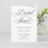 Élégante calligraphie classique Invitation Fête de (Debout devant)