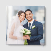 Élégante calligraphie de mariage Coeurs photo Arge (Verso)