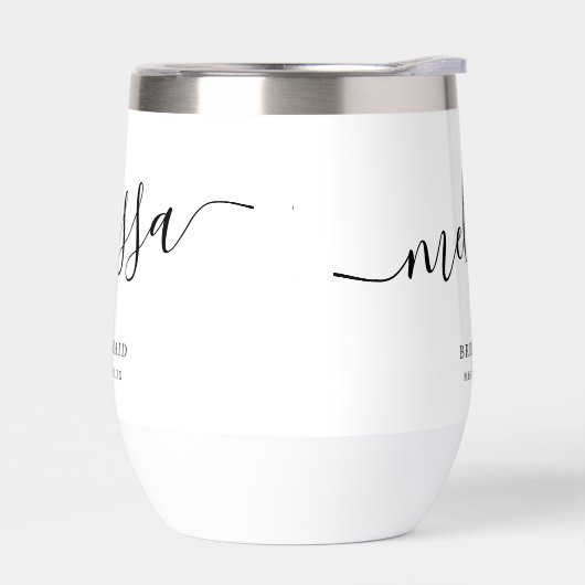 Élégante calligraphie de script de mariée sur mesu (Gauche)