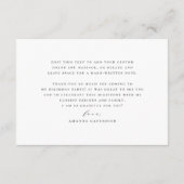 Élégante calligraphie de script minimaliste Merci (Dos)