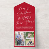 Élégante Calligraphie Éliminer la carte de vacance (À l'intérieur)