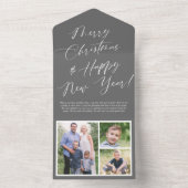 Élégante Calligraphie Éliminer la carte de vacance (À l'intérieur)