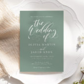 Élégante calligraphie Faire-part de mariage classi