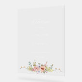 Élégante calligraphie florale Pastel Boho (Angle)