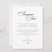 Élégante calligraphie Fonds Lune de miel Cartes de (Devant)