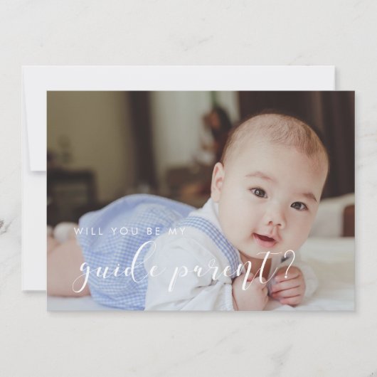 Elégante calligraphie Guide carte de proposition p (Devant)