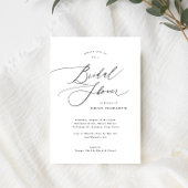 Élégante calligraphie Invitation de douche nuptial