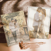 Élégante calligraphie | Invitation de photo déchar