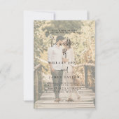 Élégante calligraphie | Invitation de photo déchar (Devant)