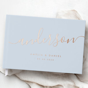 Élégante calligraphie lumière bleu poussiéreux mar