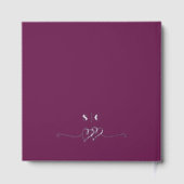 Élégante calligraphie Magenta & Mariage à huile d' (Verso)