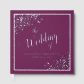 Élégante calligraphie Magenta & Mariage à huile d' (Recto)