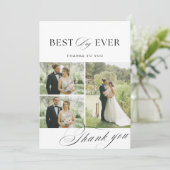 Élégante calligraphie Mariage Photos Carte de reme (Debout devant)