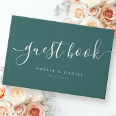 Elégante calligraphie mariage pin vert