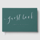 Elégante calligraphie mariage pin vert (Recto)