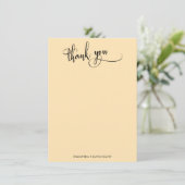 Élégante calligraphie Merci simple de pêche (Debout devant)