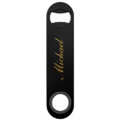 Élégante calligraphie Nom Chic Speed Bottle Opener (Devant)