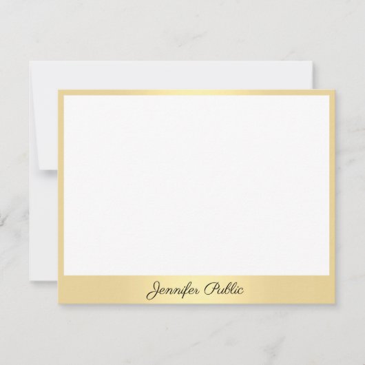 Élégante calligraphie Nom de script Gold Modèle (Devant)