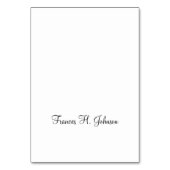 Élégante calligraphie Nom individuel Cartes de lie (Par défaut)