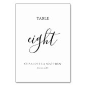 Élégante calligraphie Numéro de table (Par défaut)