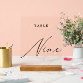 Élégante calligraphie Numéro de table Neuf (Mariage)