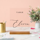 Élégante calligraphie Numéro de table Onze (Mariage)