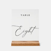 Élégante calligraphie Numéro de tableau Huit (Recto)