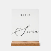 Élégante calligraphie Numéro de tableau Sept (Recto)