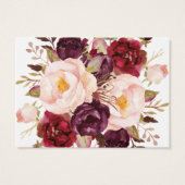 Élégante calligraphie Or & Floral Combien de baise (Dos)