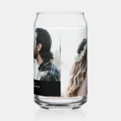 Élégante Calligraphie Photo Black Wedding Party (Gauche)