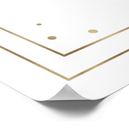 Élégante calligraphie QR Code Mariage Affiche de b (Coin)