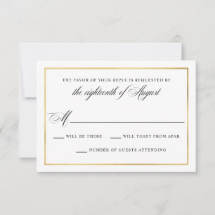 Élégante Calligraphie Script Mariage RSVP