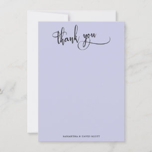 Élégante calligraphie simple Merci de lavande