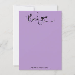 Élégante calligraphie Simple Merci violet