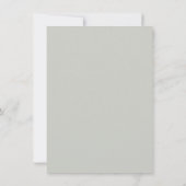 Élégante calligraphie Simple Sage Merci vert (Dos)