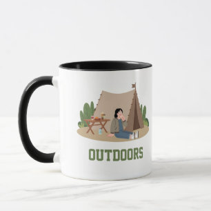 Elegante Camping Buiten koffiemok ga wandelen Mok