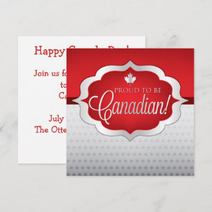 Elegante Canada Day Esdoornblad Uitnodiging