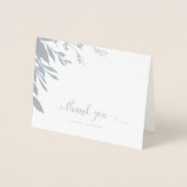 Elégante carte à huile Merci de calligraphie (Devant)